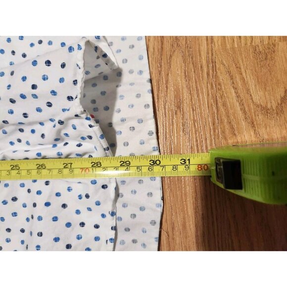 Au Noir White Long Sleeves Men Shirt Size 6 Pre-Owned - Picture 8 of 8